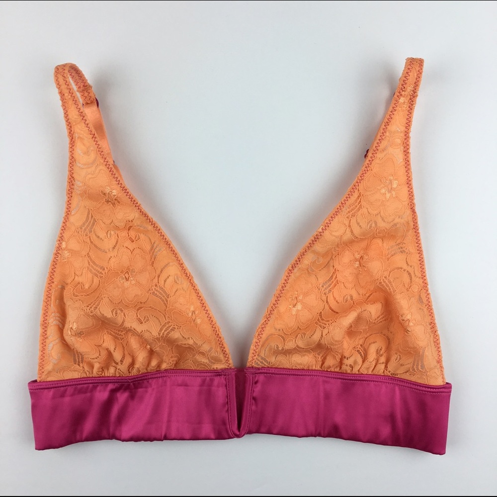 [Free People] Tiny Daisy Lace V-Wire Soft Bra Boho